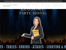 Tablet Screenshot of economypartyrental.com